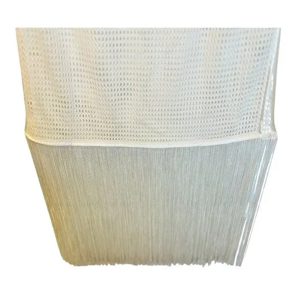 My Beachy Side Camelia Maxi Skirt Small White Cotton Lace Fringe Swim Cover Up - Picture 5 of 10